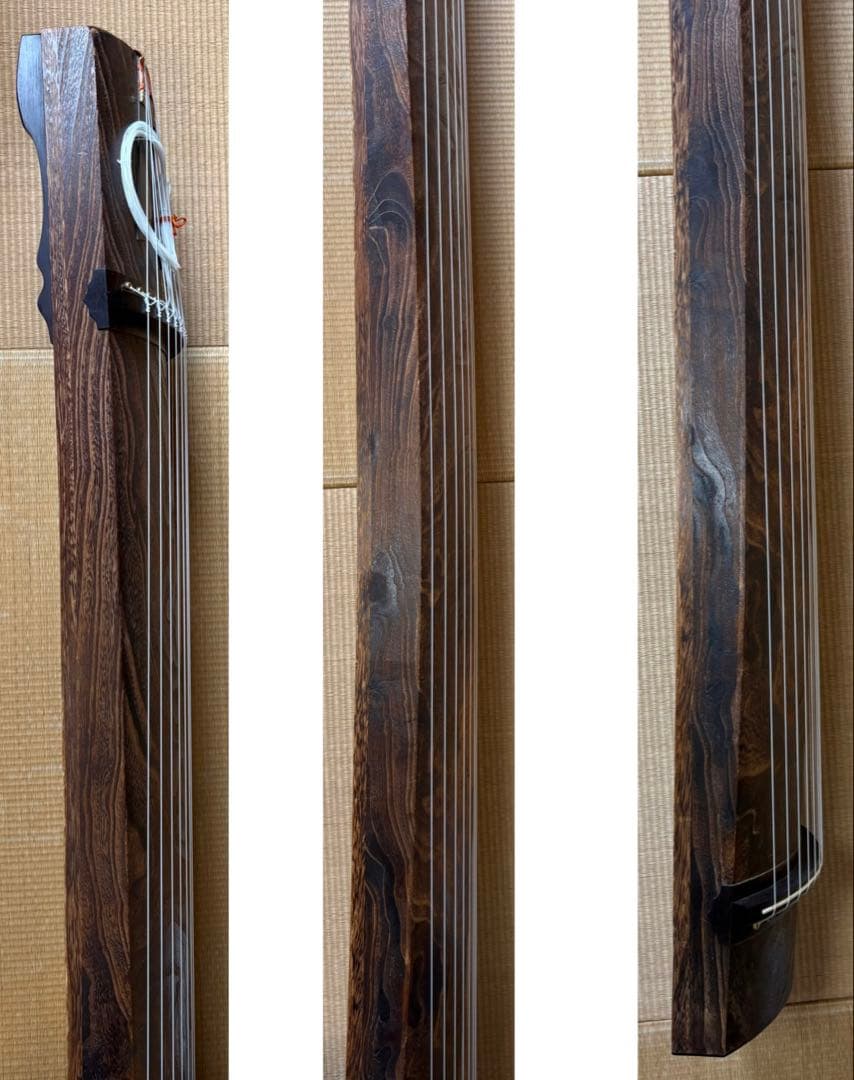 【kei様】専用 紅木仕上げ 金口前（銘有り）蒔絵 並甲 ベタ巻 13絃 琴