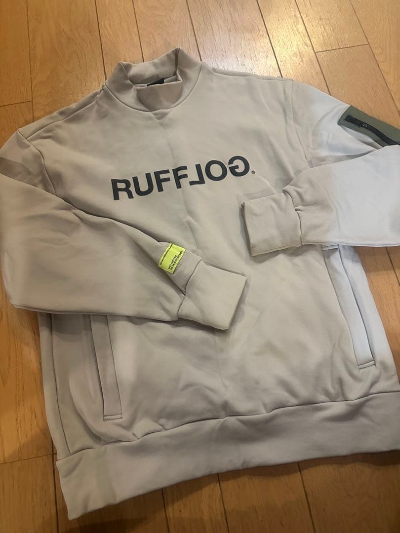 RUFFLOG◾︎ラフログ◾︎MOCK NECK SWEAT BEIGE◾︎S
