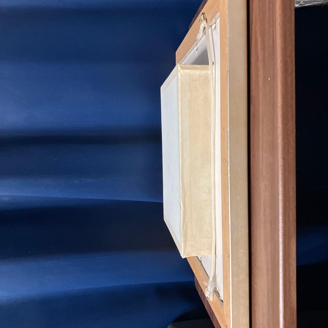 シャドーボックス完成品　kim Jacobs 額付き　立体アート　カフェ風景