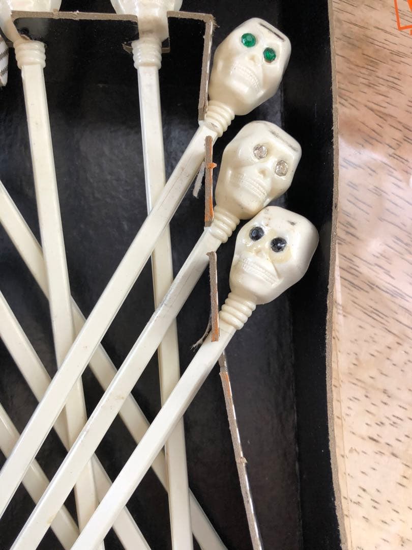 ビンテージ50s スカル　髑髏　骸骨　ネイバーフッド　ミッドセンチュリー　レトロ