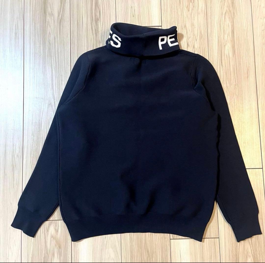 【極美品】パーリーゲイツ＊ビッグロゴ ハイネック ニットプルオーバー