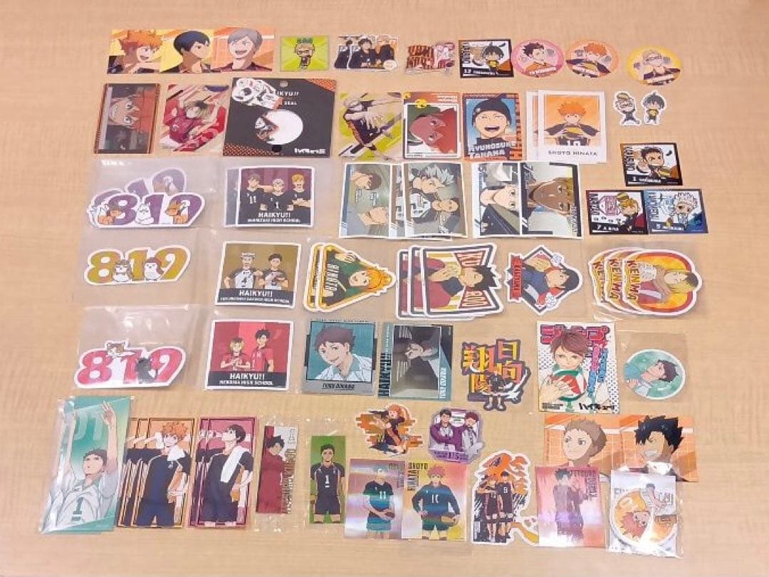 ❶ハイキュー‼︎ 色紙 紙類 缶バッジ もちマスコットなど 大量 まとめ売り