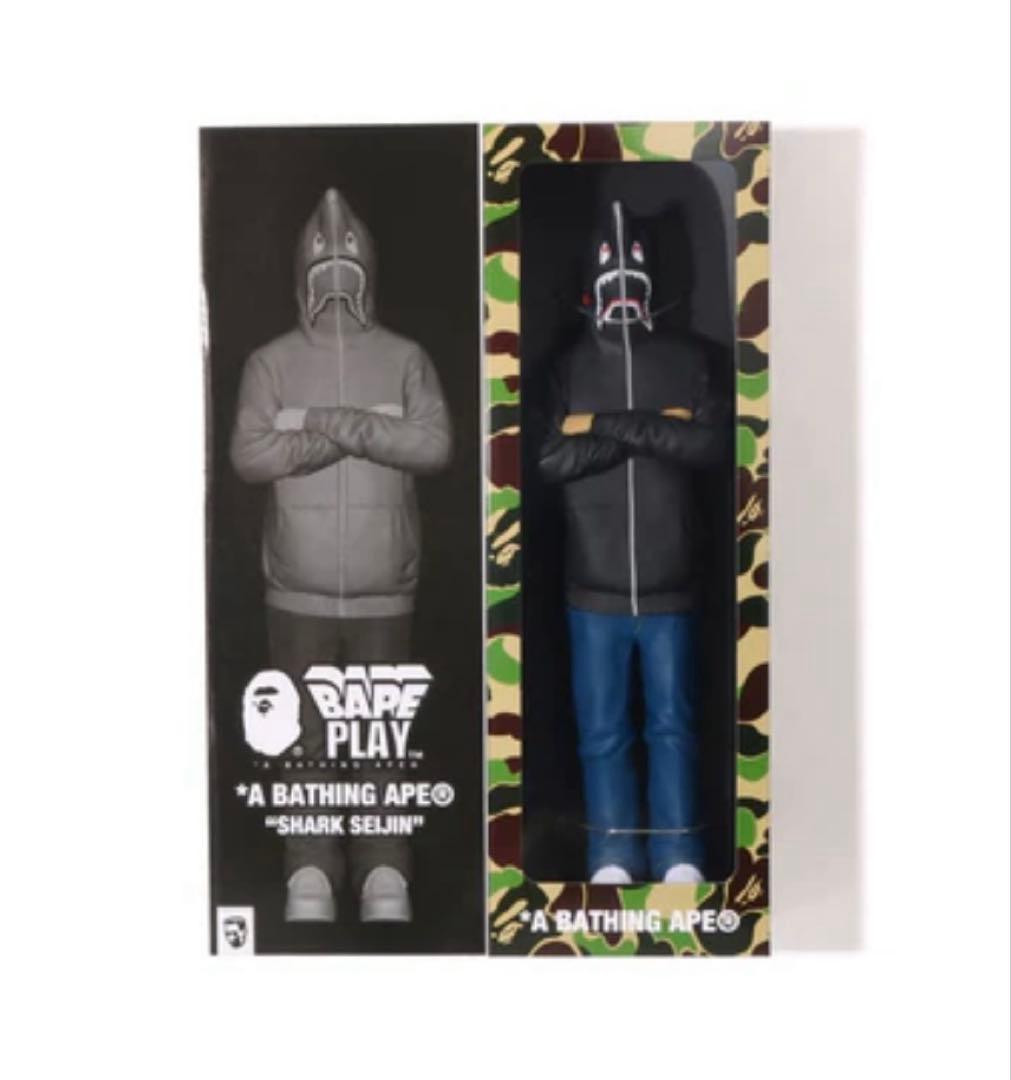 その他 A BATHING APE 2ND SHARK FIGURES (BLACK)