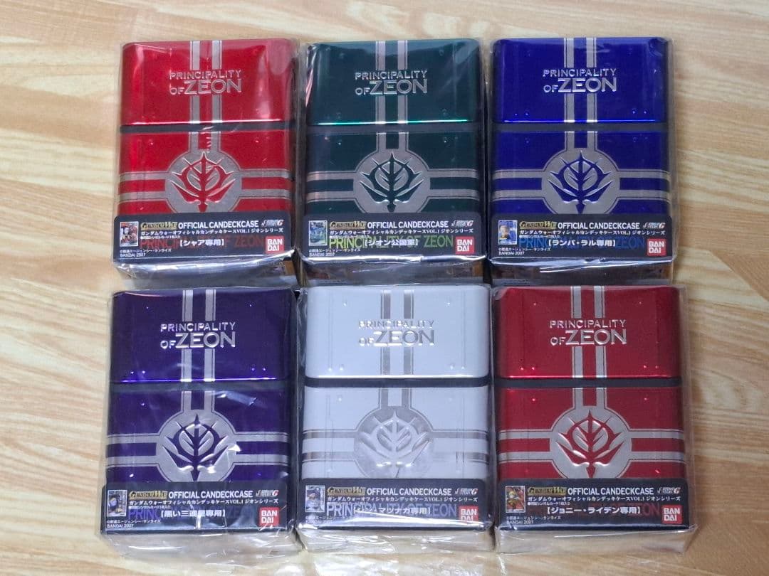 【激レア】ガンダムウォー　カンデッキケース　ジオンシリーズ　フルコンプセット
