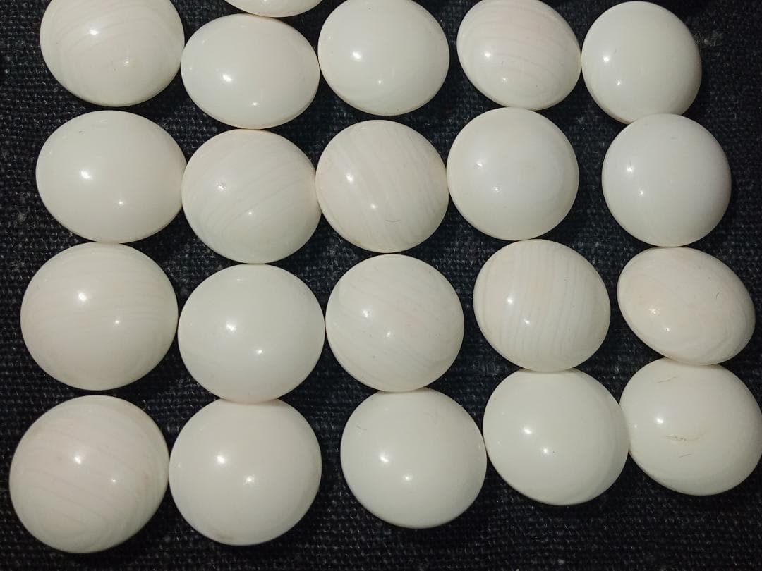 碁石 蛤 那智黒 40号 181個 美品極厚 碁笥 ハマグリ はまぐり