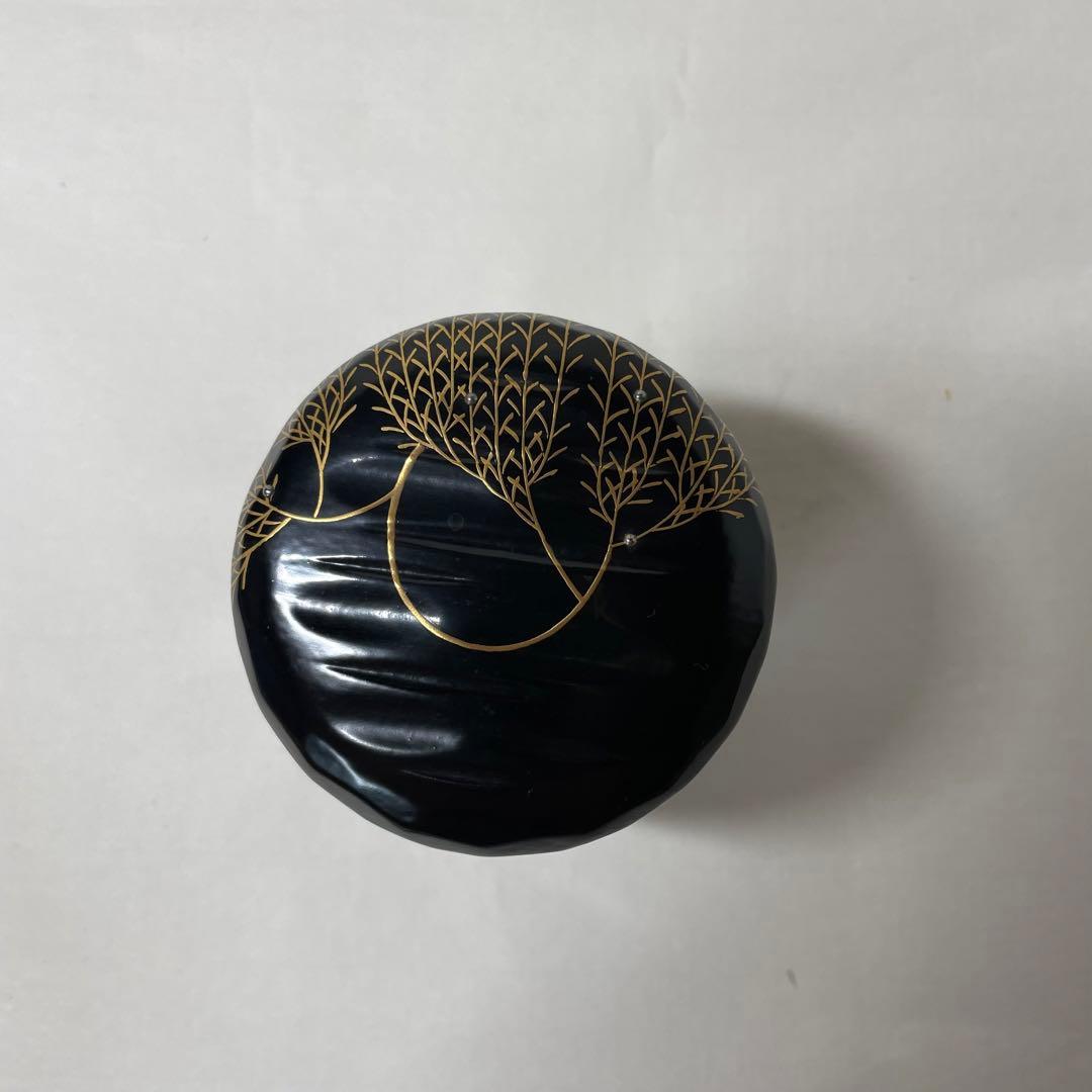 FD18 道馬宗廣作　認徳斉好模　銀露入黒棗「折撓」二二高　一閑