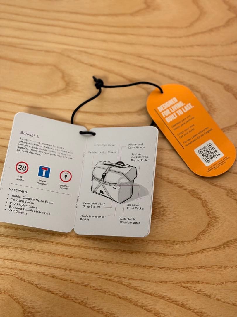 ブロンプトン Roll Top Bag 28L Dark Grey