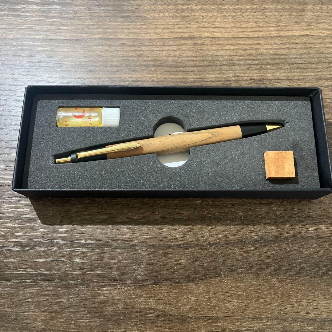 野原工芸　旧型　欅　シャープペンシル　固定式金具付き