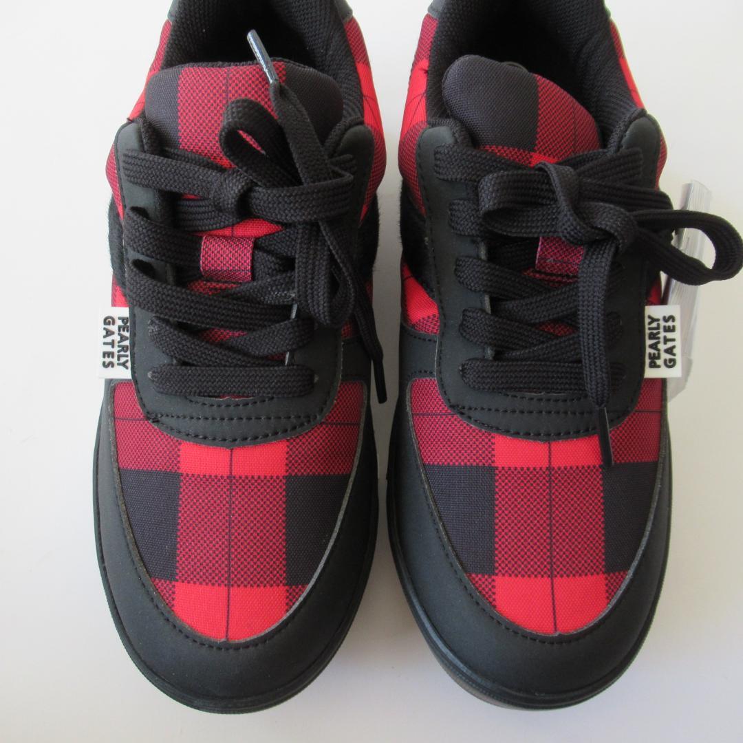 パーリーゲイツ新品 スパイク ゴルフシューズ 専用袋・レンチ付 23.5ｃｍ