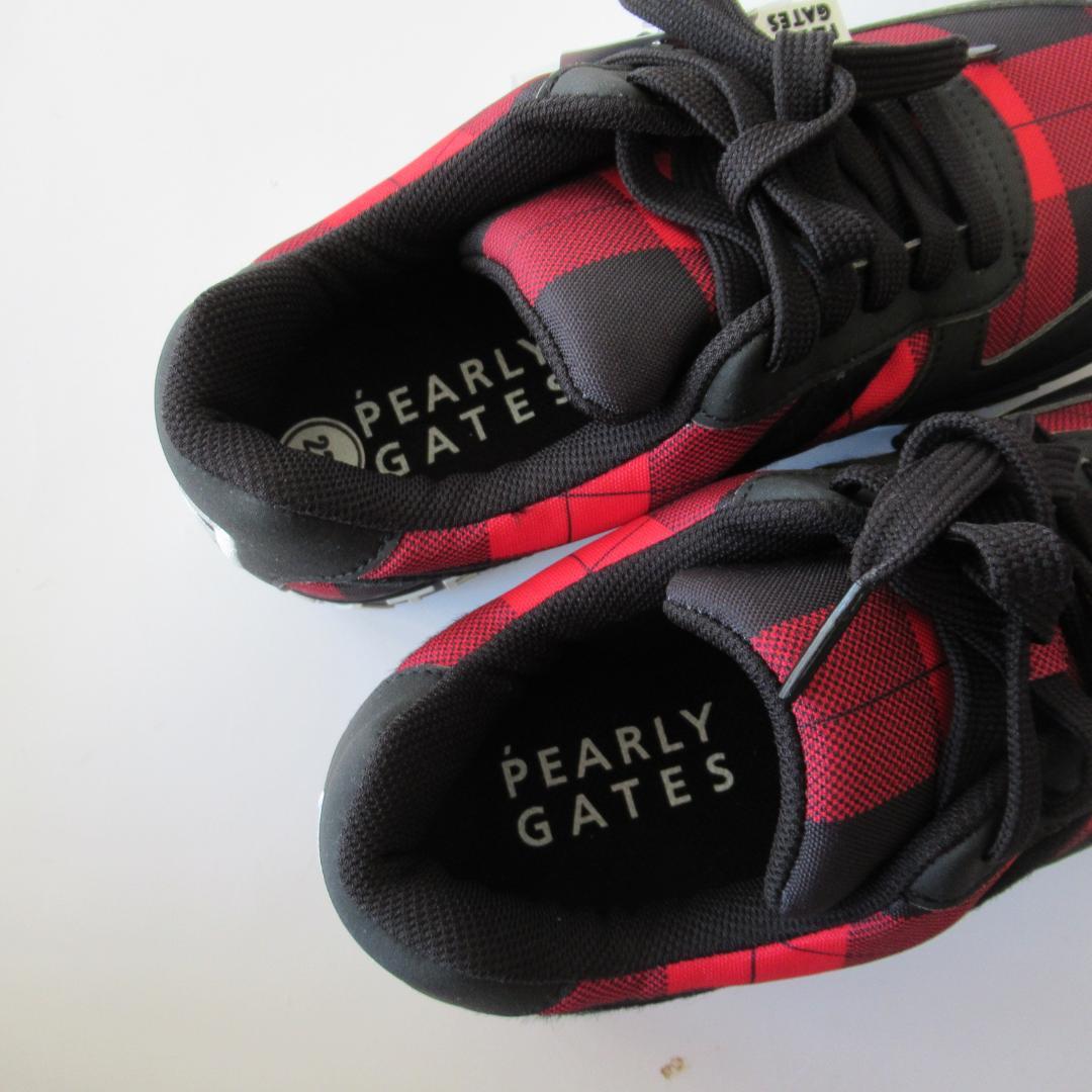 パーリーゲイツ新品 スパイク ゴルフシューズ 専用袋・レンチ付 23.5ｃｍ