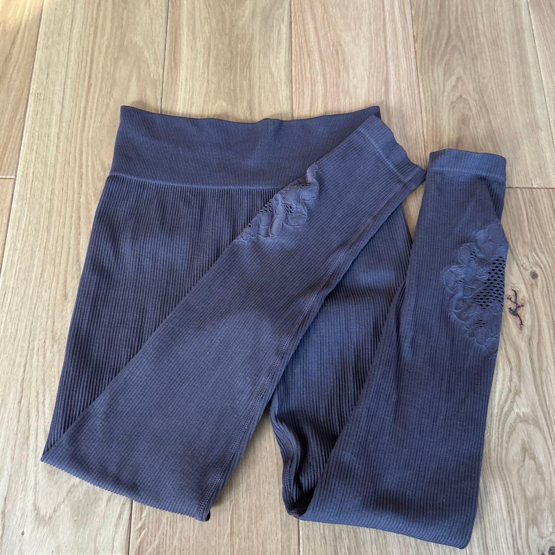 ヨガウェア セット　ブラウン アクティブデイジー　上下セット