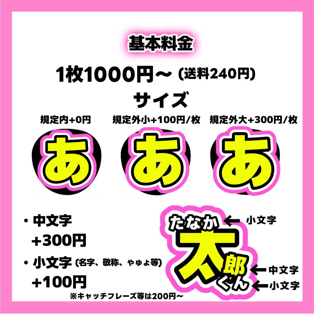 むぎページ うちわ文字 オーダー