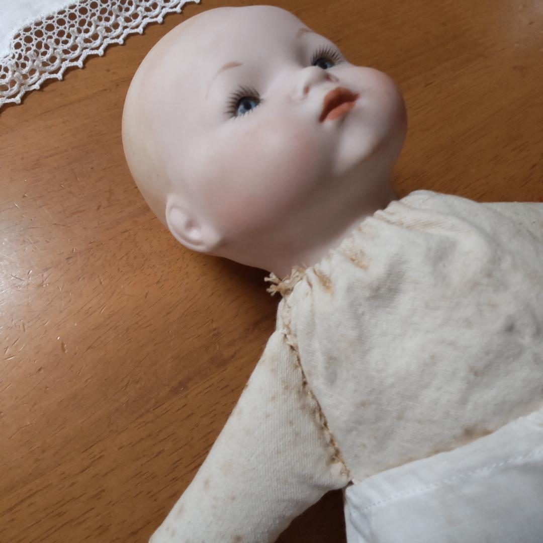 アーモンドマルセルタイプ　ベビードール　アンティーク風　人形　ブロカント　蚤の市