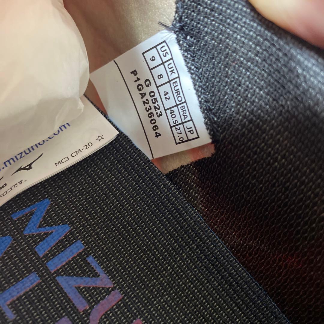 ★新品未使用・送料無料 ミズノ アルファ ジャパン 27cm レッド★