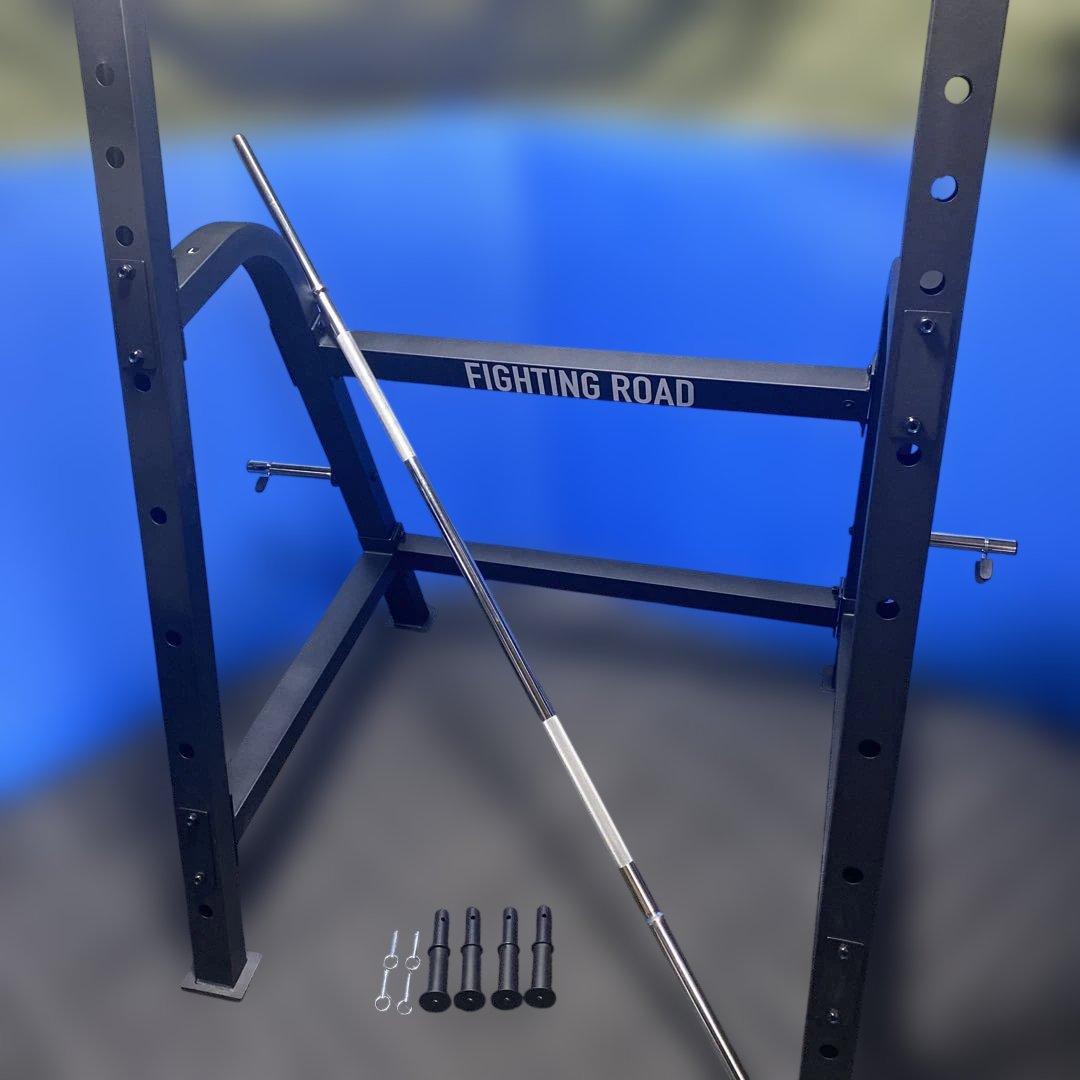 パワーラックとバーベルシャフトセット。ファイティングロード