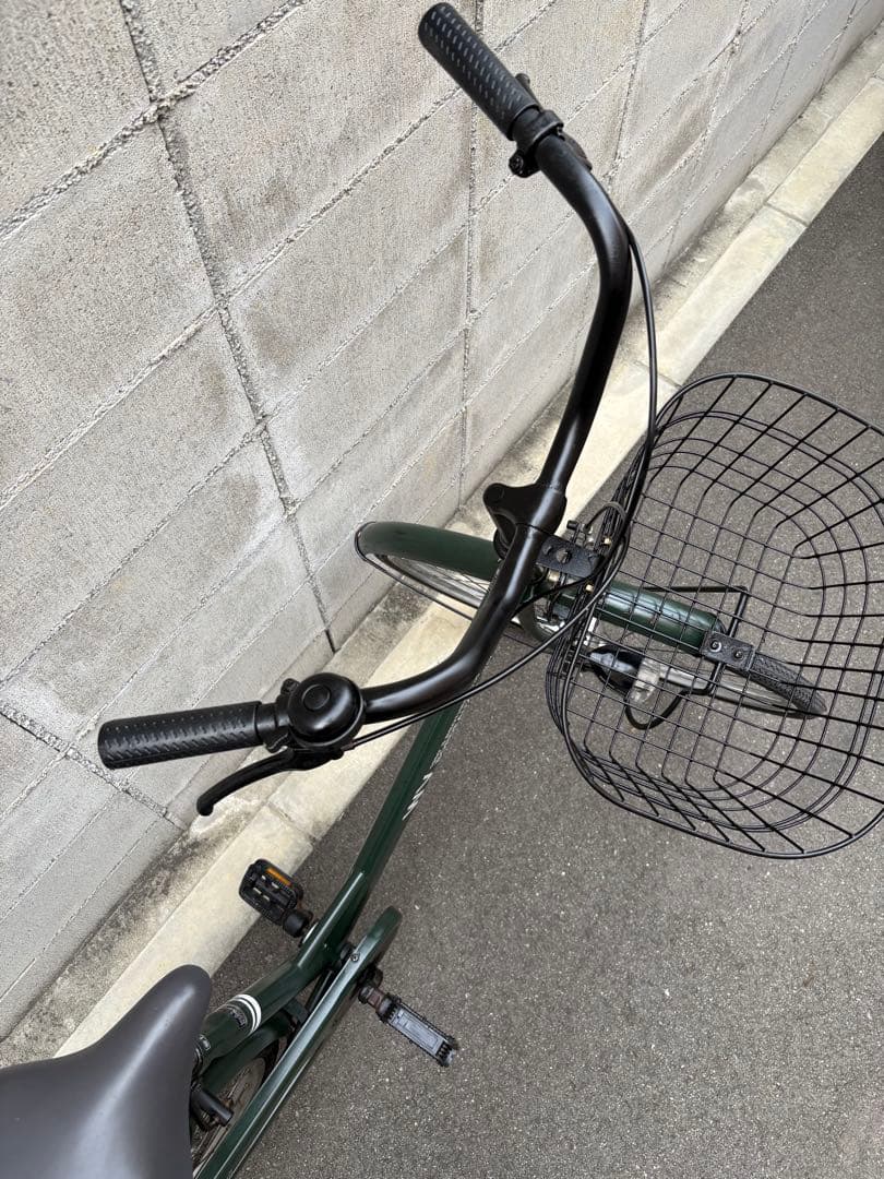 <両タイヤ新品>シティサイクル　green