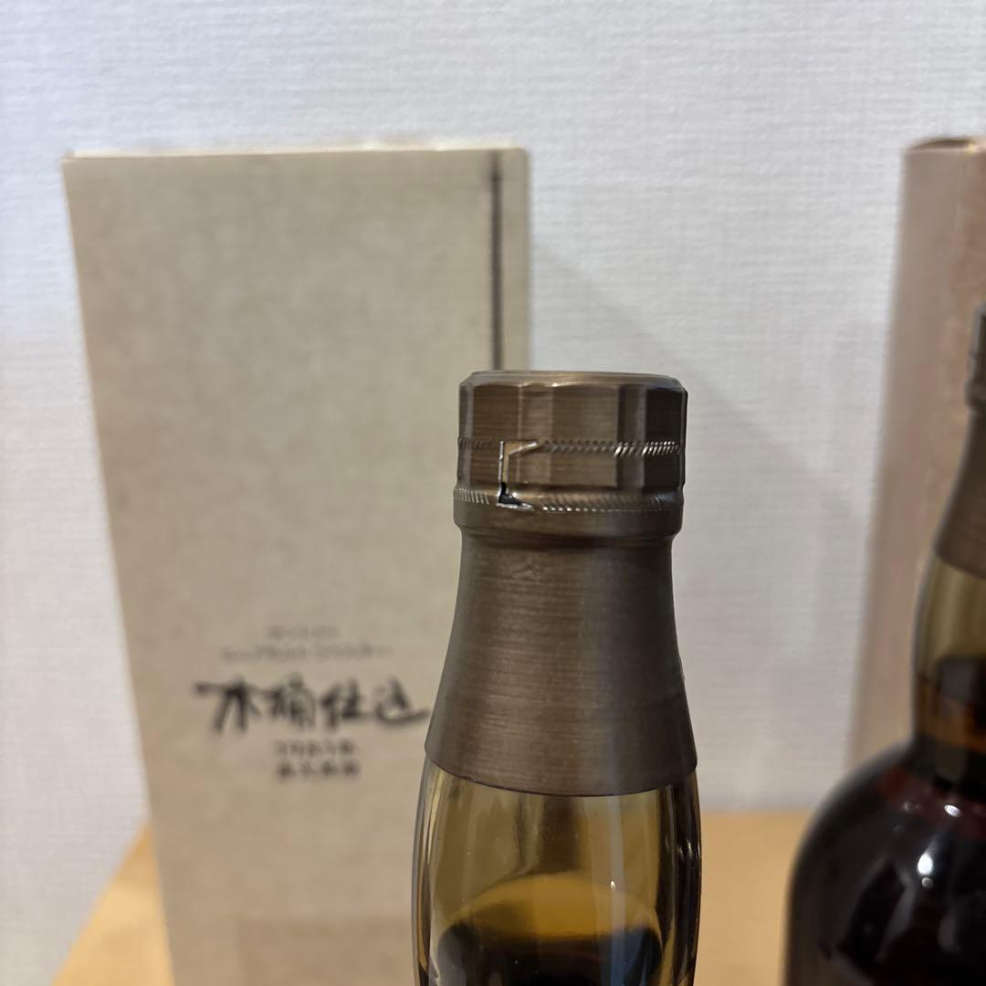 サントリーピュアモルトウイスキー　木桶仕込、古樽仕上　2点セット　箱付き　（2）