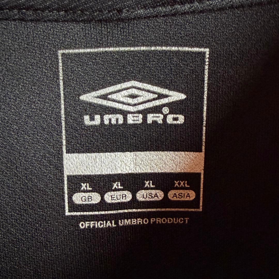 00s UMBRO ジャージ カットソー XL ブラック 黒 プルオーバー