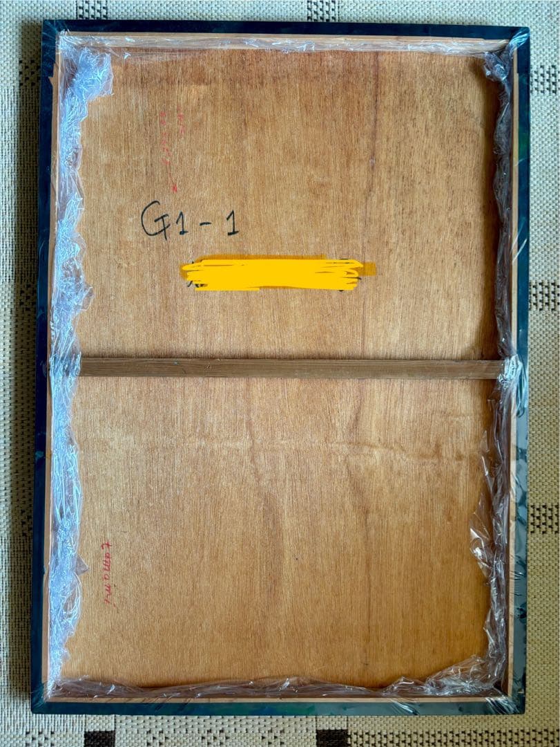 「少女と少女」　植村珠実　アクリル画