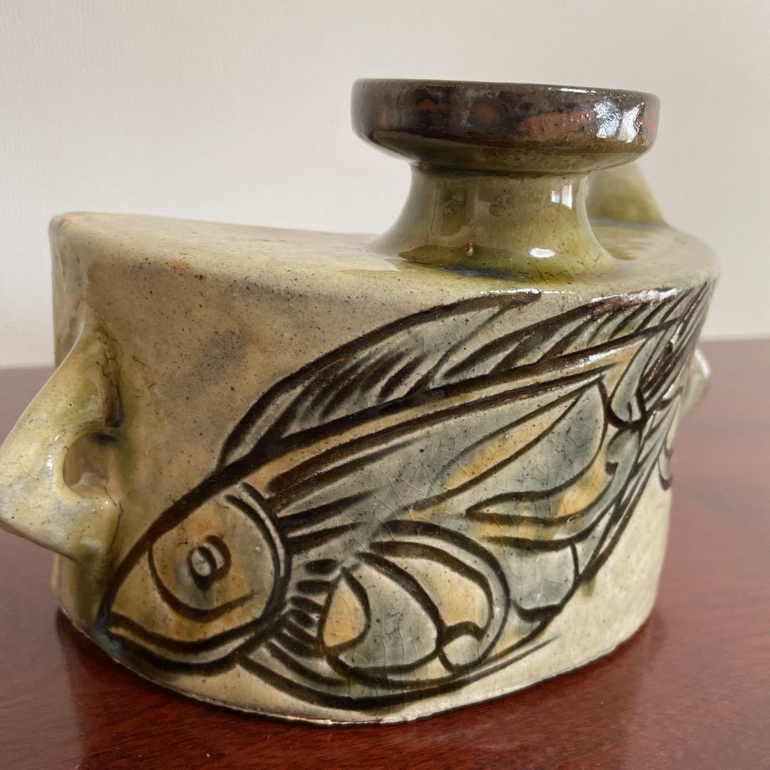 金城次郎　抱瓶　壺屋焼