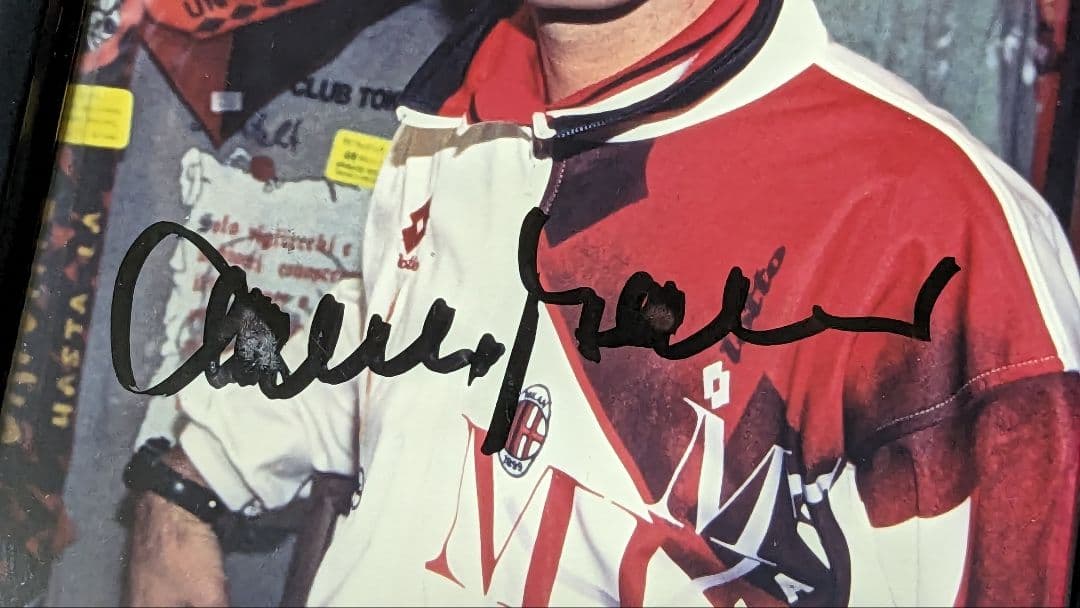 【当日発送／送料無料】フランコ・バレージ／AC MILAN　直筆サイン