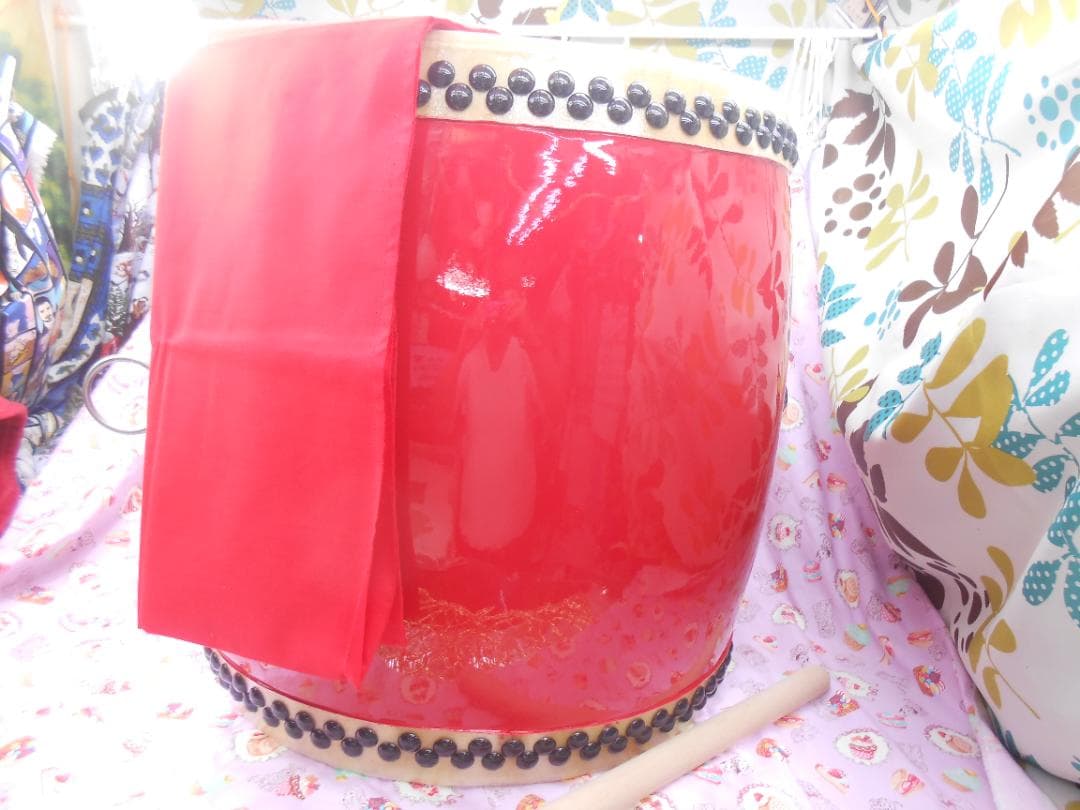 一点限定N現品販売(送料無料)33.500円 大太鼓44cm サージ/モス布付き