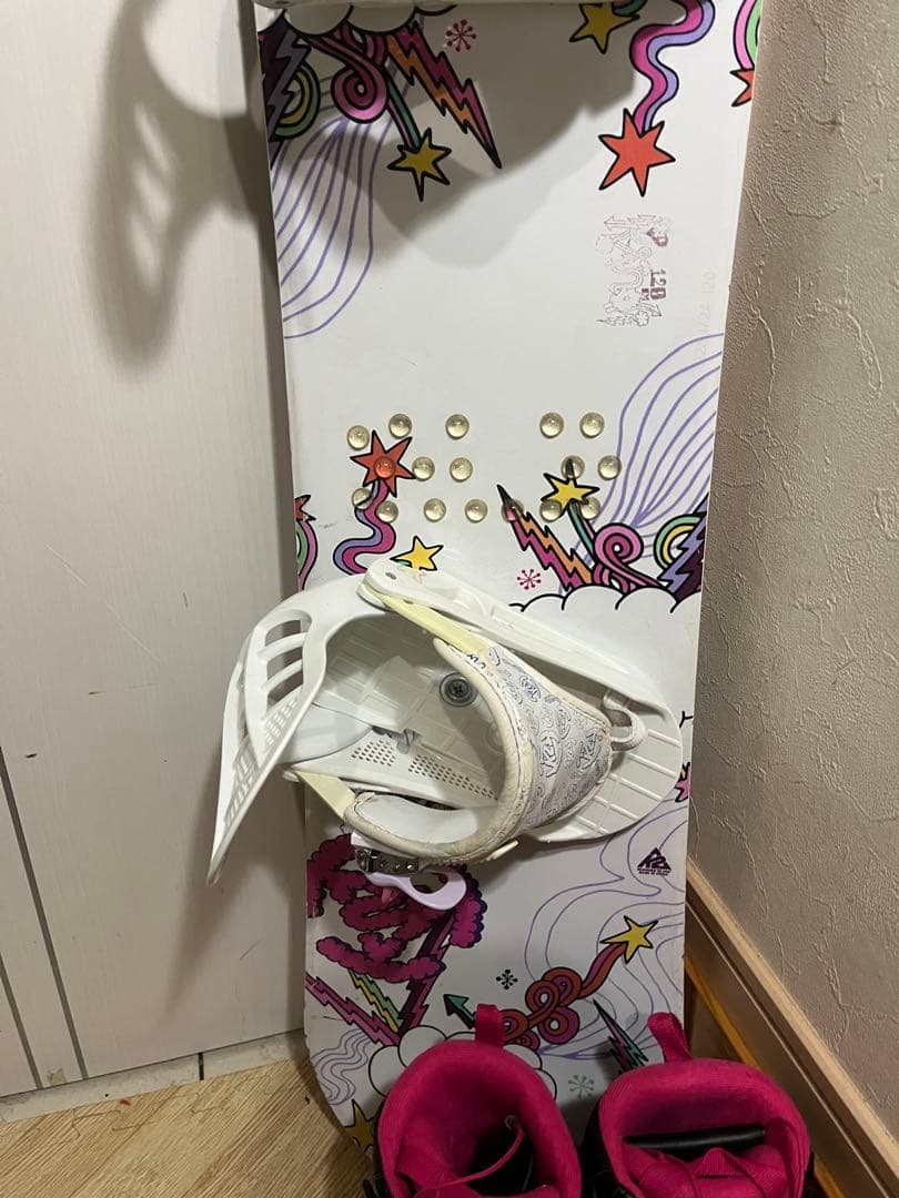 安全に滑れるキッズボード！k2 kandi 120cm 21cm ブーツセット