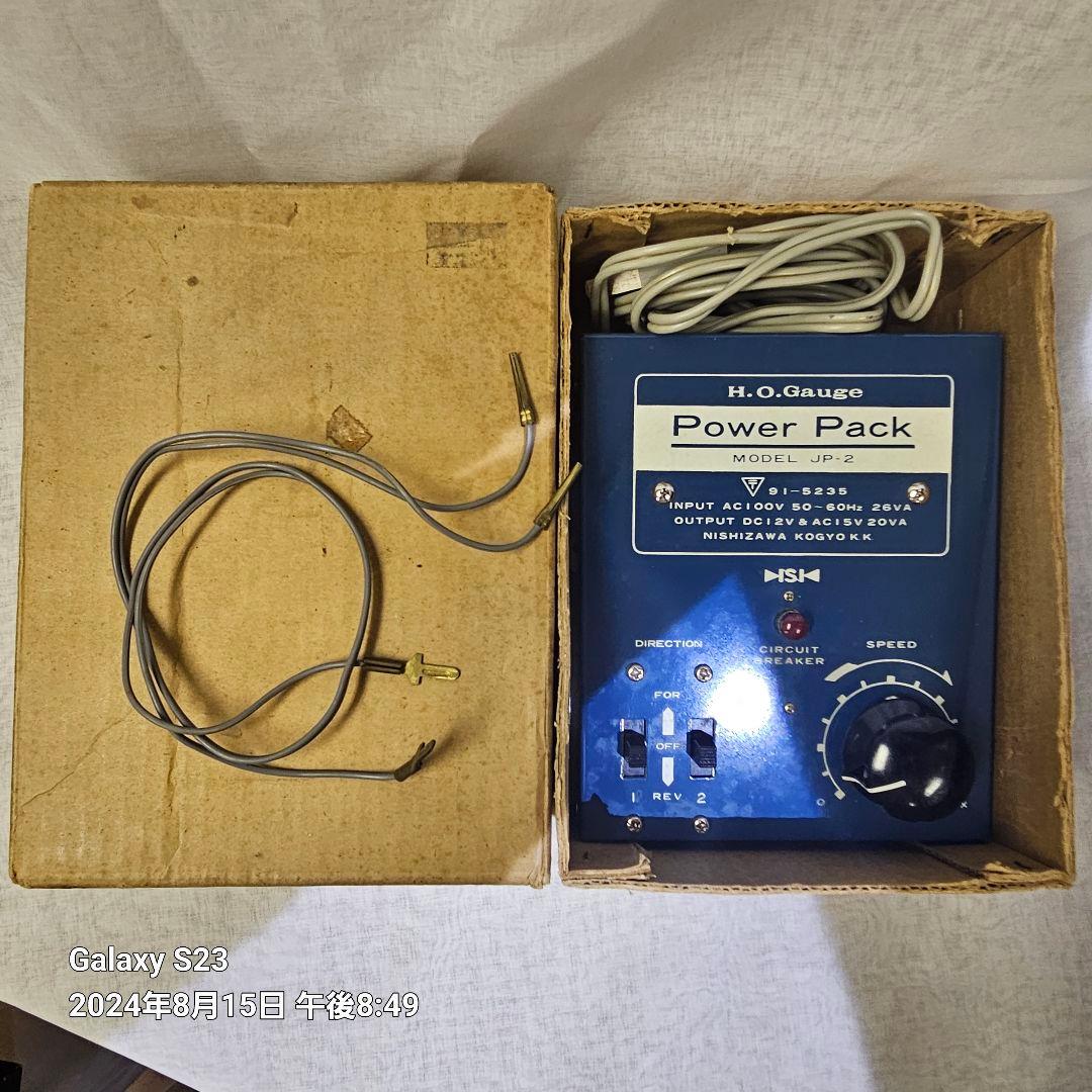 古物HOゲージ 鉄道模型 2両　レール　パワーパックセット