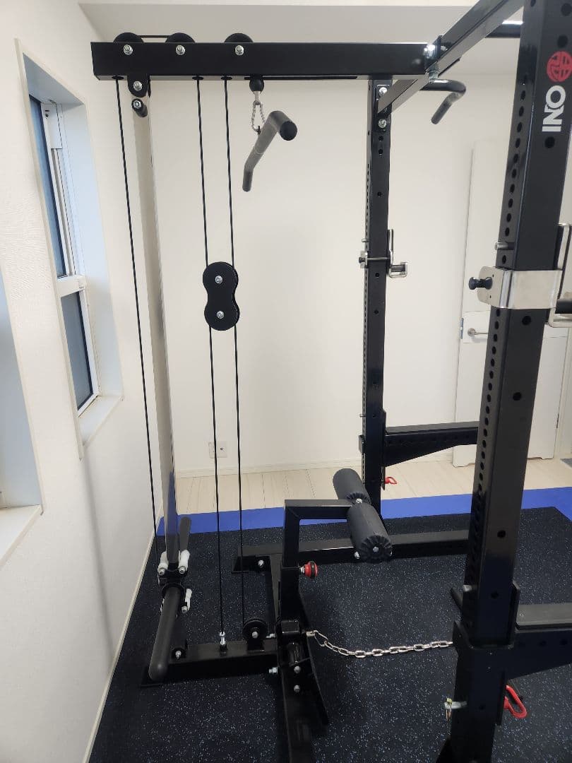 ONIスクワットスタンド　 ラットプルダウン・ディップスバー付き