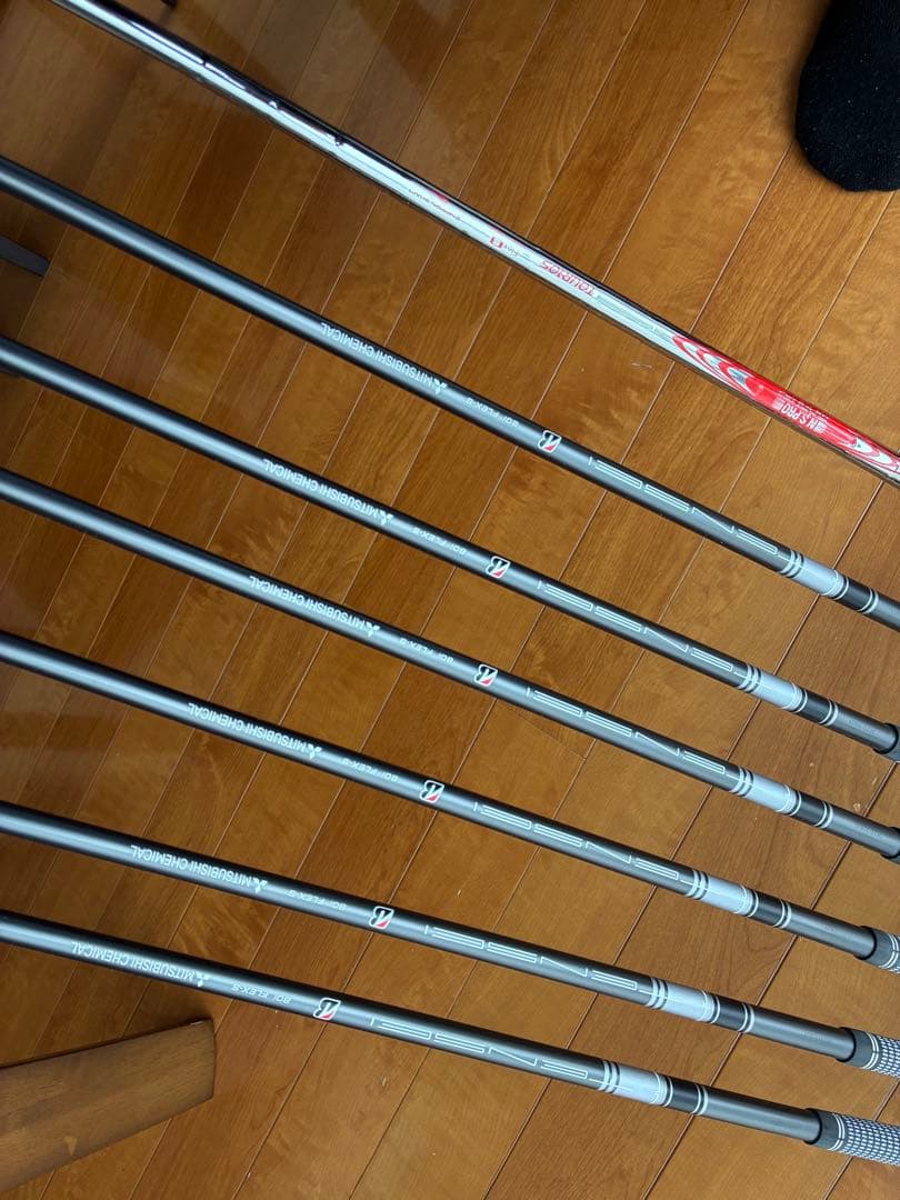 【美品】ブリヂストン 222CB+ 5-P,56° (７本)純正特注シャフト