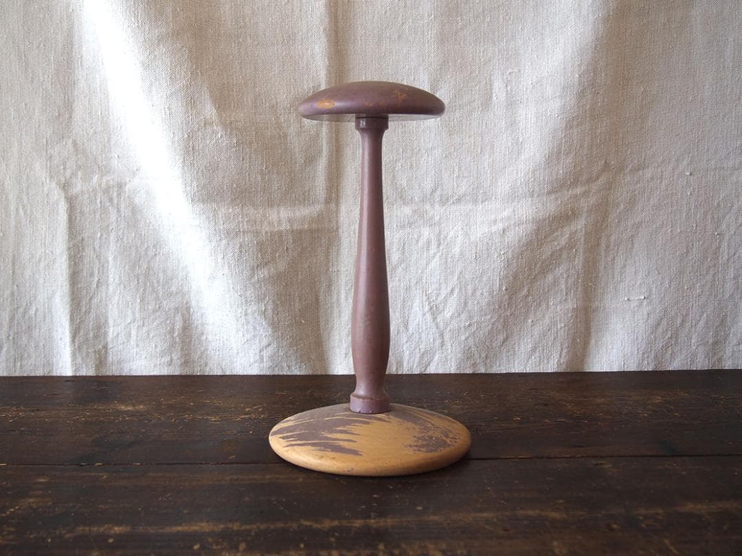 木製ハットスタンド 高24.5cm帽子スタンド ディスプレイスタンド/K389