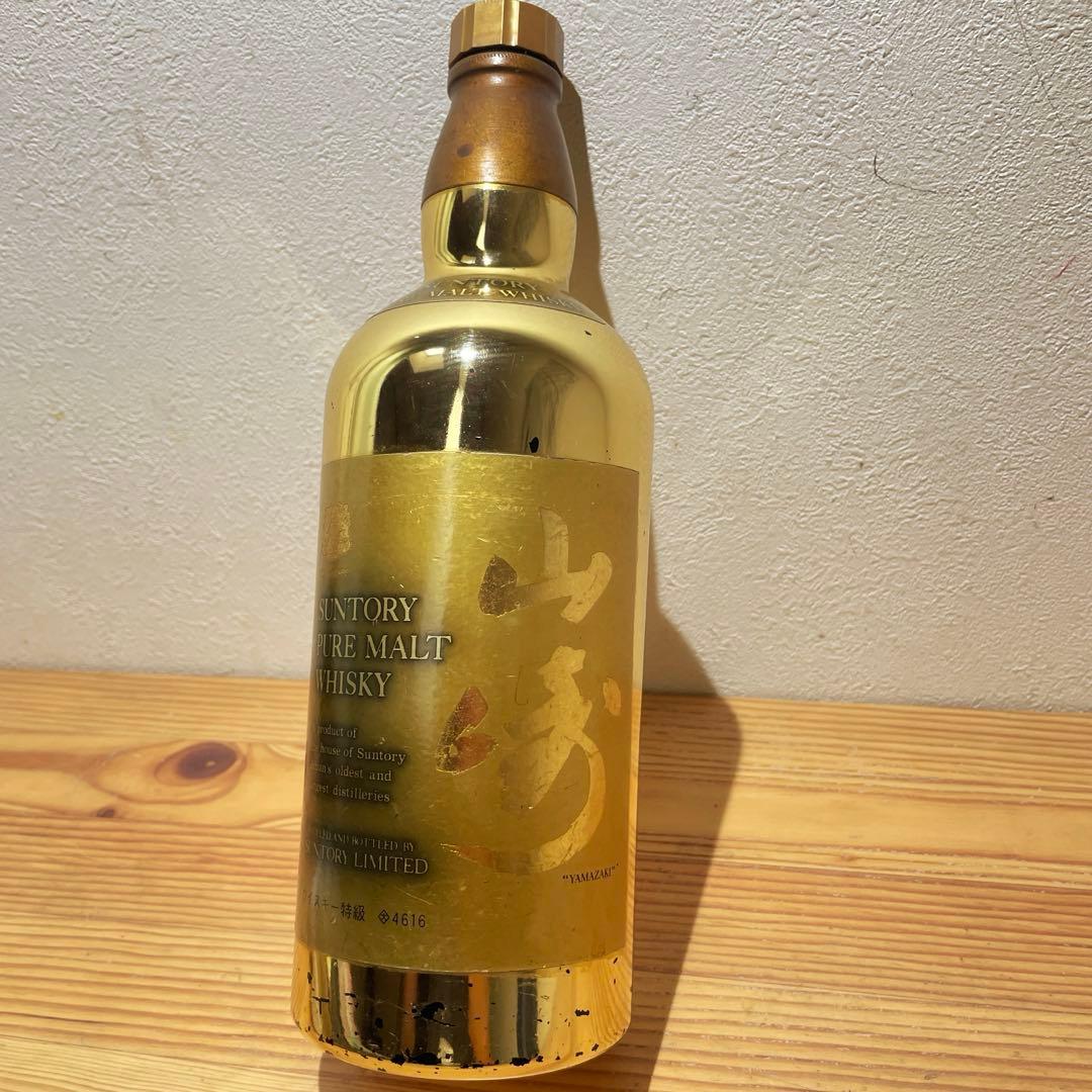 超レア 【中身なし】山崎 金ボトル ウイスキー事業開始60周年記念ボトル 特級