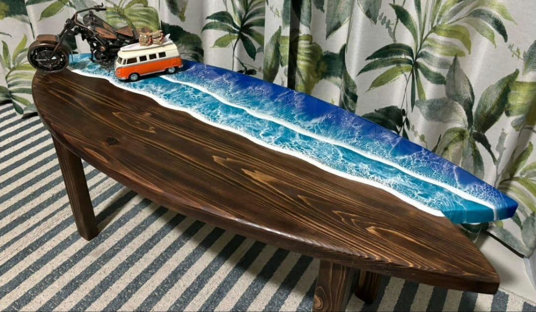 サーフィン・ボディボード Ocean surf cafetable