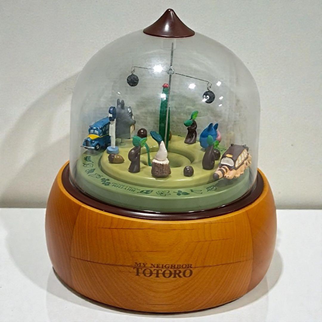 [八6518] となりのトトロ からくり時計　どんぐりスノードーム　オルゴール