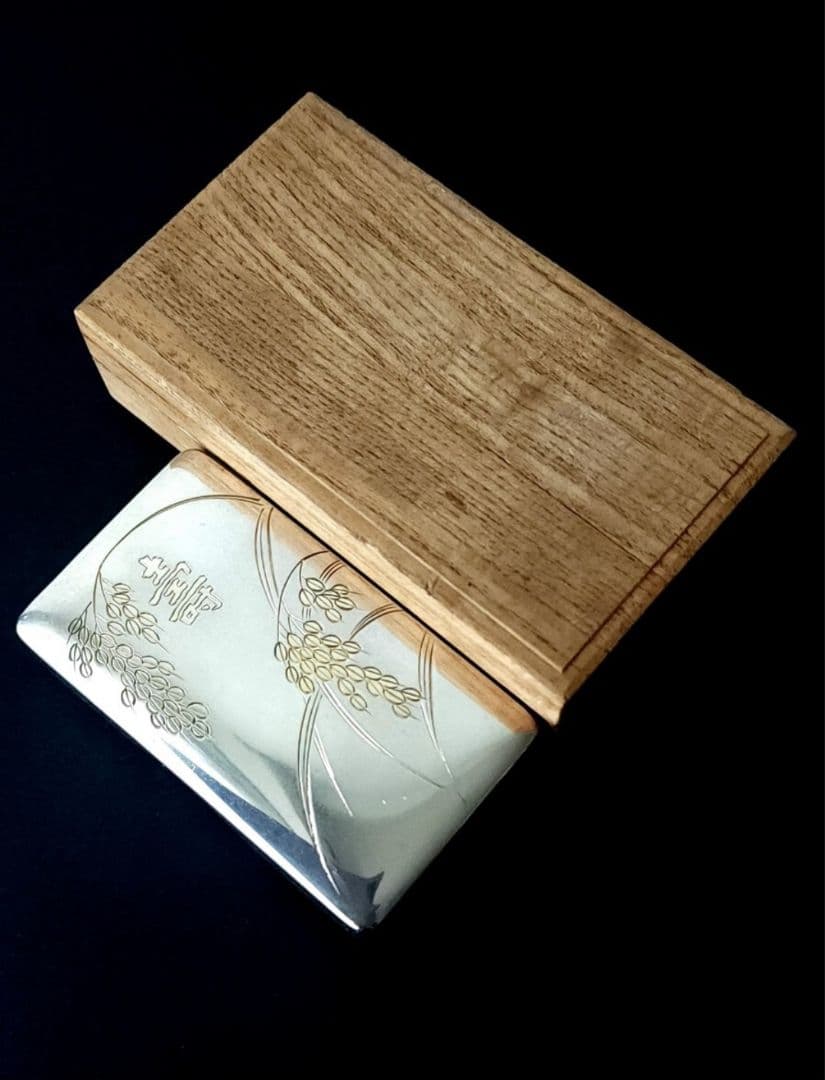 7BK2 純銀 小林造 壽 昭和甲戌秋 ボンボニエール 銀製 86.7g