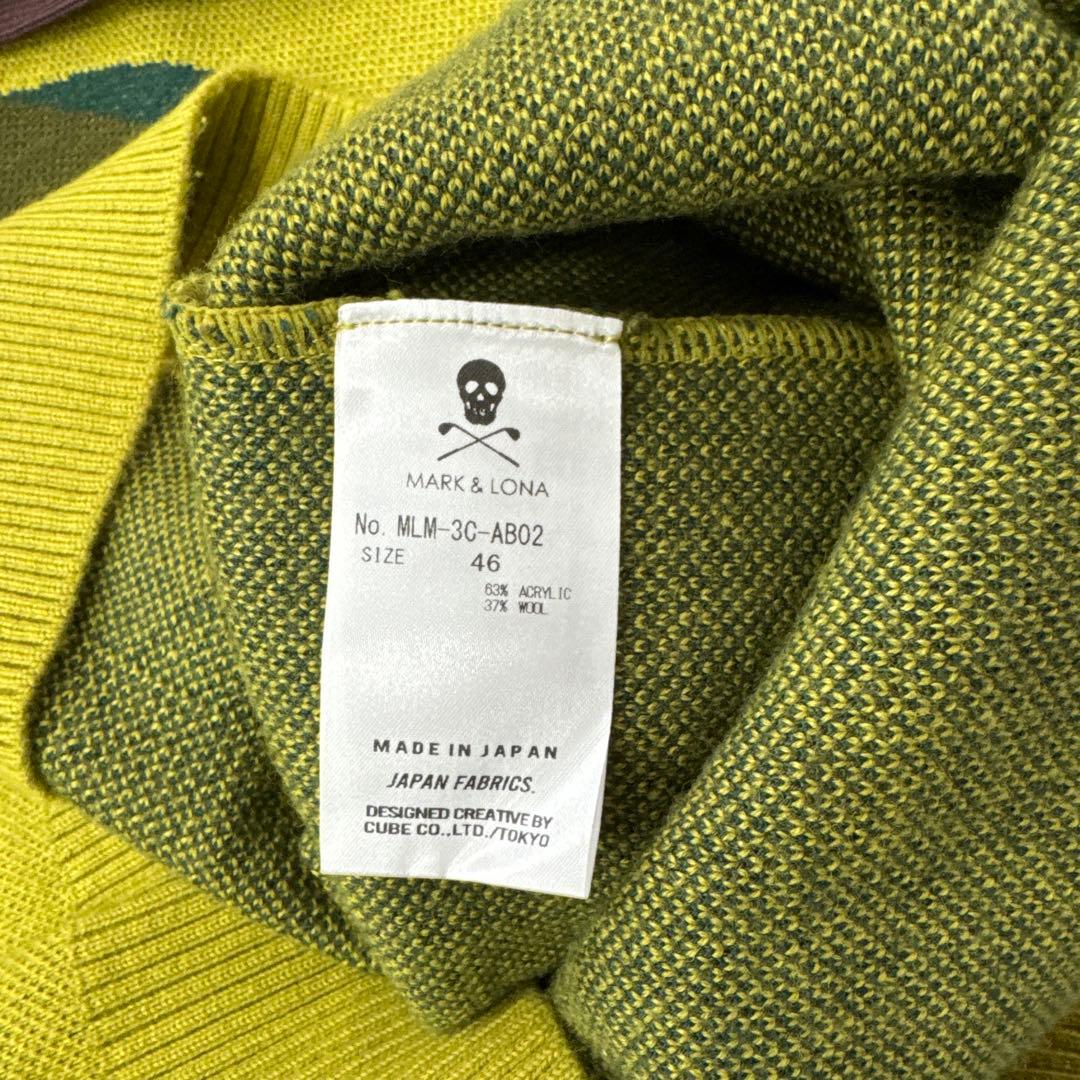 マークアンドロナ　セーター　パーカー　黄色