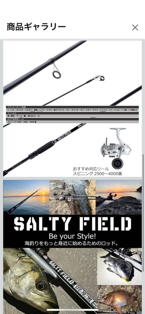 Abu Garcia SFS 965M-MB シーバスショアジギロッド　ラス1