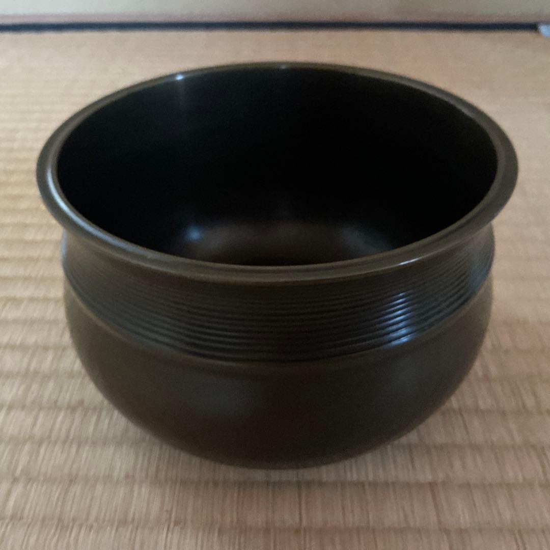 大野芳光作　高岡　唐金建水　木箱入り