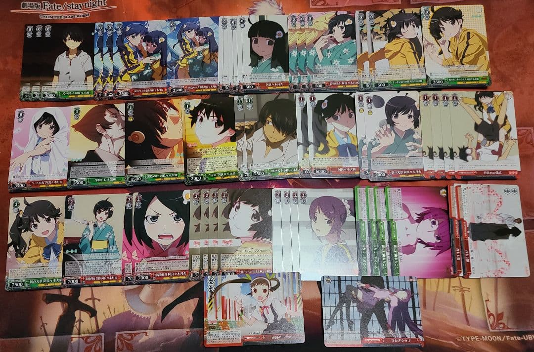 物語シリーズ　化物語　デッキ　ヴァイスシュヴァルツ　ファイアシスターズ　偽物語