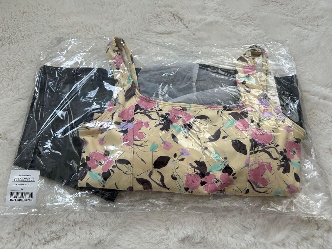 【SUKALA】スクエアショートタンク＆レギンスセットアップ　Sサイズ