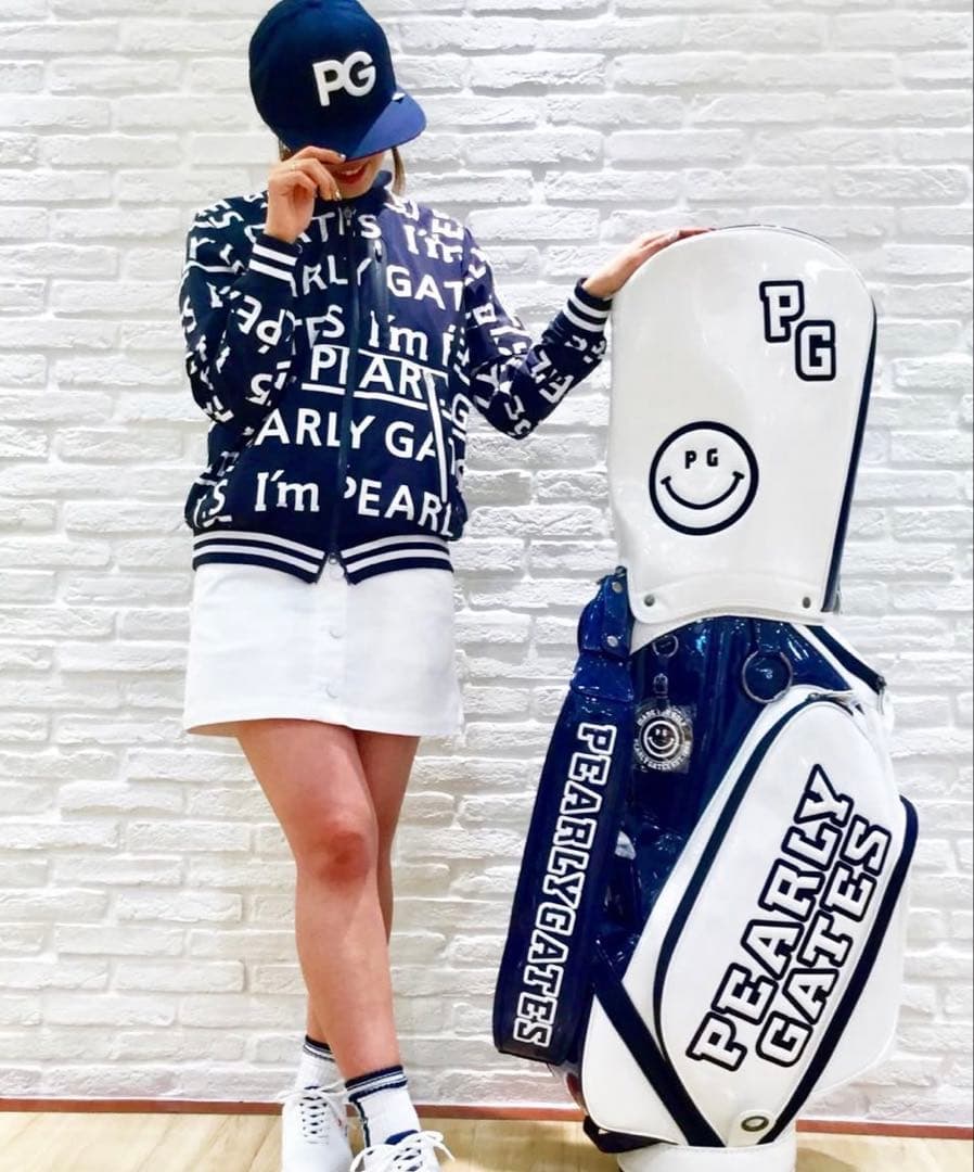 【新品未使用タグ付】⭐️I'm PEARLYGATES総柄 撥水スニードブルゾン⭐️