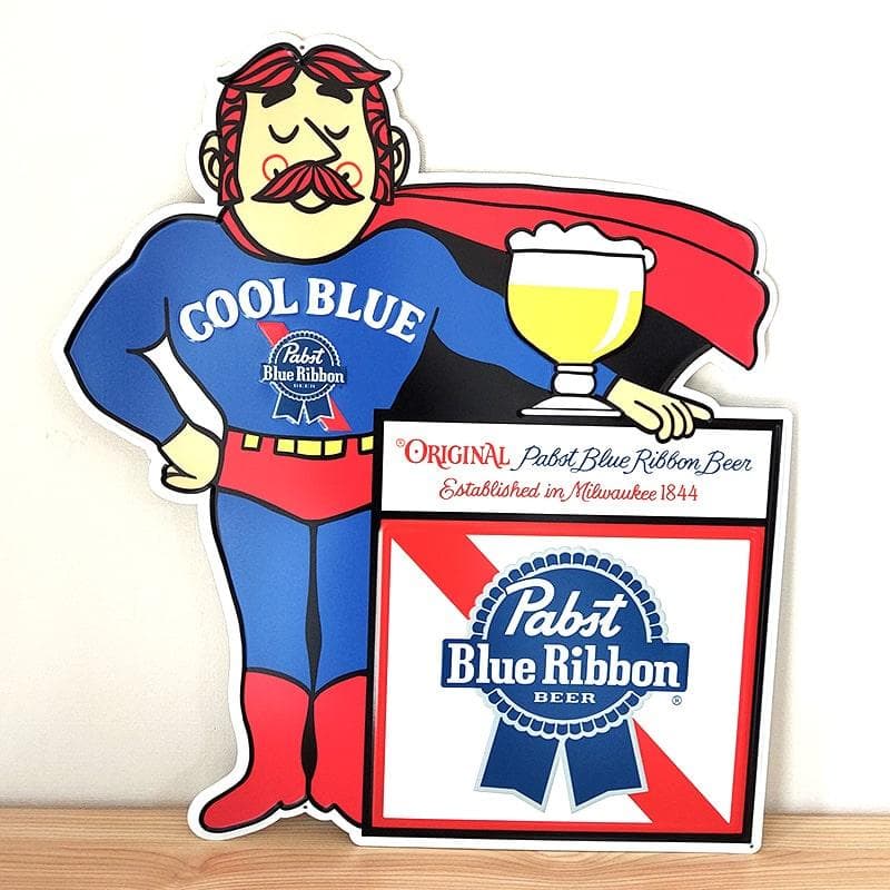 パブストブルーリボン ブリキ看板 ビール アメリカン 雑貨 おしゃれ 壁掛け新品