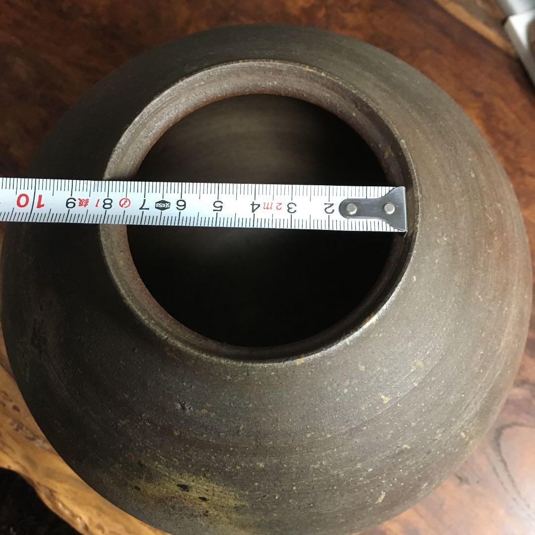 備前焼　小川秀藏　壺　壷　花瓶　一輪挿し