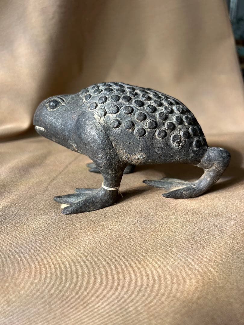 がま　蟾蜍 置物 彫刻