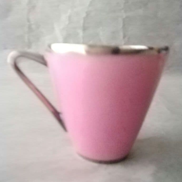 逸品　純銀巻き　蘭花図紋キャビネットカップ　アンティーク　alka製