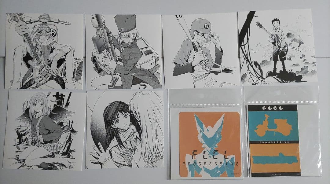 フリクリ イラストカード&ステッカー