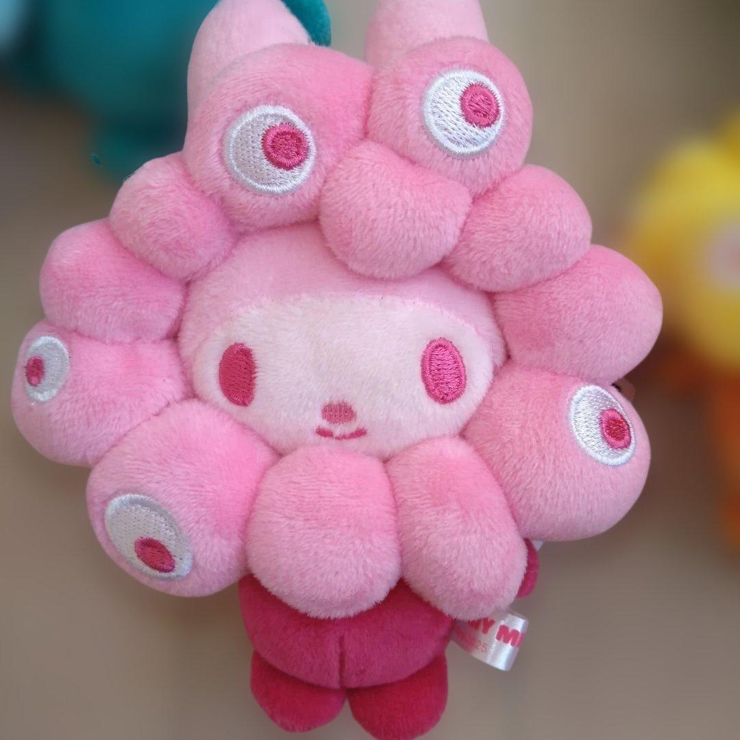 サンリオミャクミャクなりきりぬいぐるみカラビナ　推しカラー　7種セット　コンプ