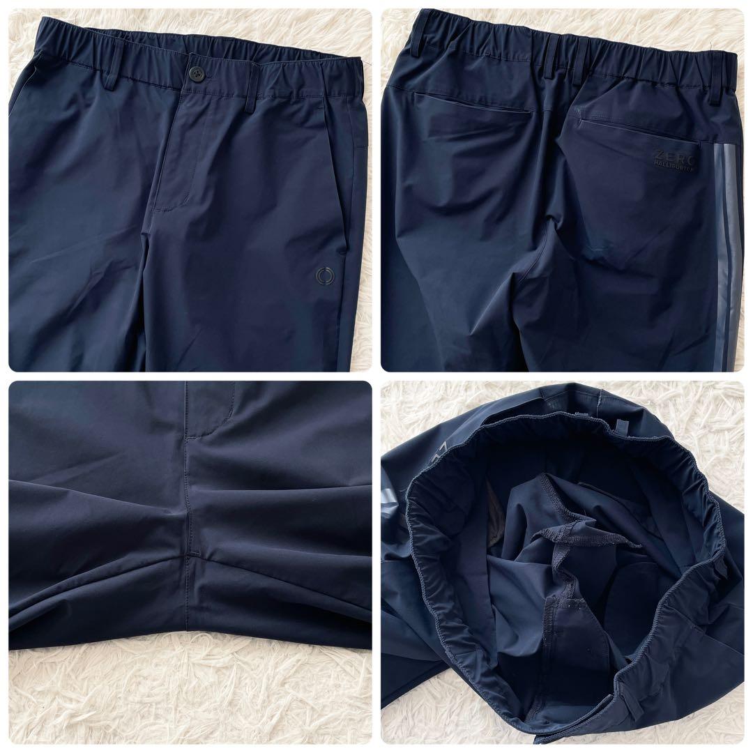 美品 ゼロハリバートン 近年モデル ナイロン セットアップ ストレッチ 撥水 紺