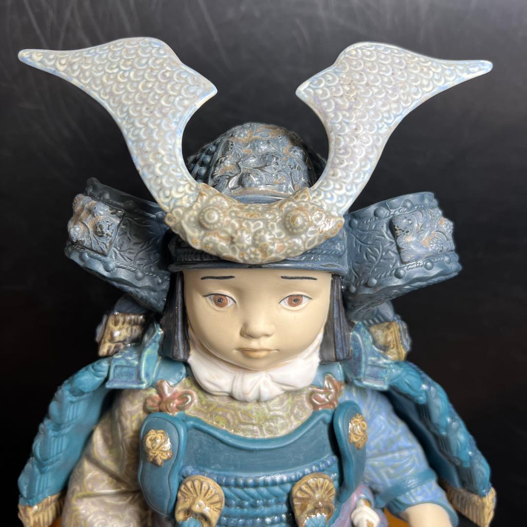 専用　リヤドロ　限定3500体　若武者五月人形　状態良　ガラスケース付