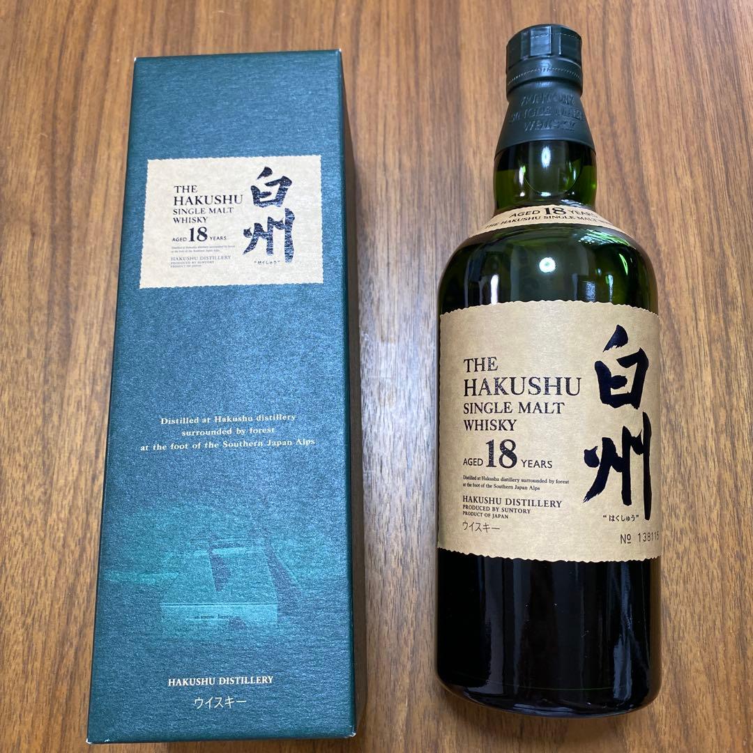 サントリー　ウイスキー　シングルモルト 白　18年